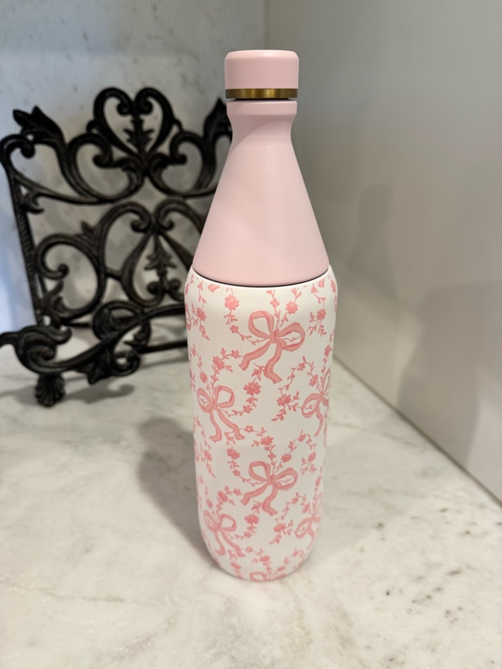 Stanley Pink and Gold Floral Insulated Bottle - Picture 2 of 4